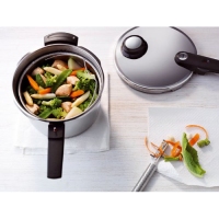 德国直邮 菲仕乐Fissler 味达维皇家 Premium 6L 高压锅压力锅带蒸屉62030006070 包邮包税