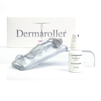 德国直邮  dermaroller 微针HC902滚轮滚针消毒液30ml （针+...