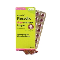 德国直邮 Floradix 铁元绿铁 便携84粒 片剂装